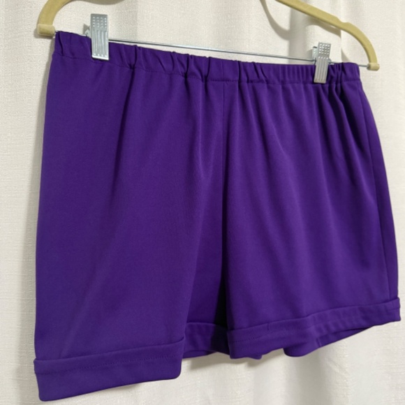 Vintage 60's Lou Ette Purple Keyhole Open Front Maxi with Micro Shorts Size M - Picture 12 of 15